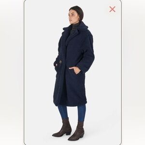 Apparis Dayna Teddy coat Navy